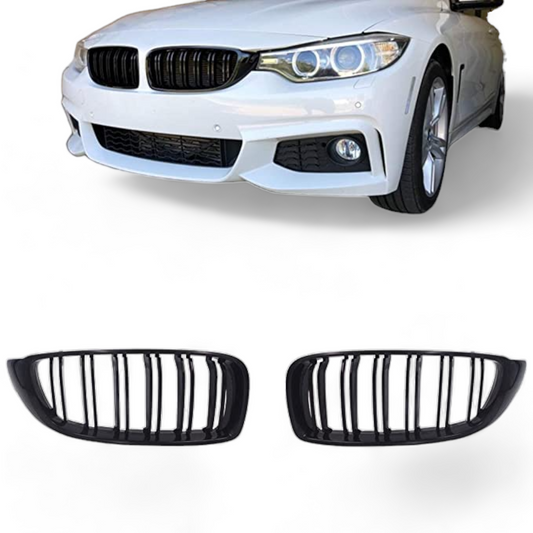 BMW F32 4 Series Coupe Grilles Gloss black