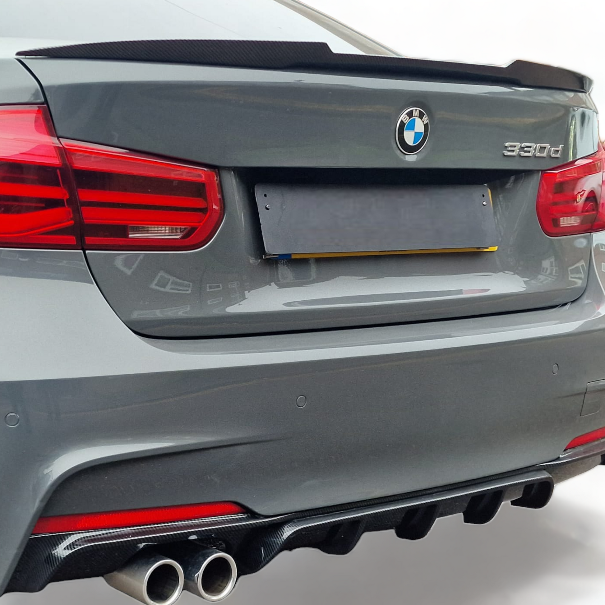 BMW 3 Series F30 F80 M3 V M4 Style Carbon Look Boot Spoiler
