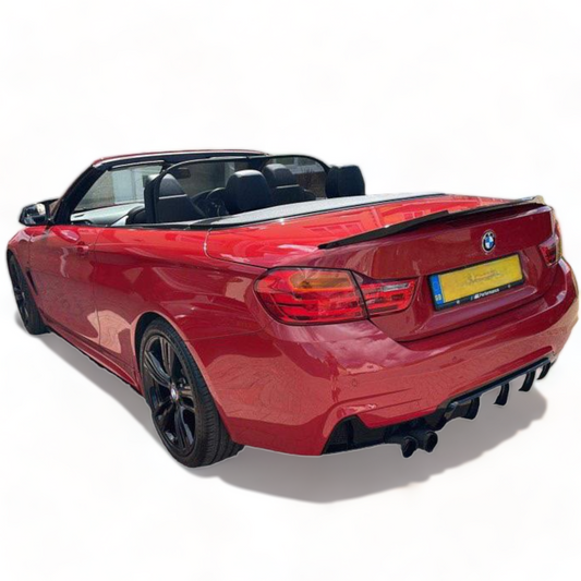BMW 4 Series F33 Convertible Gloss Black Boot Spoiler M4 Style