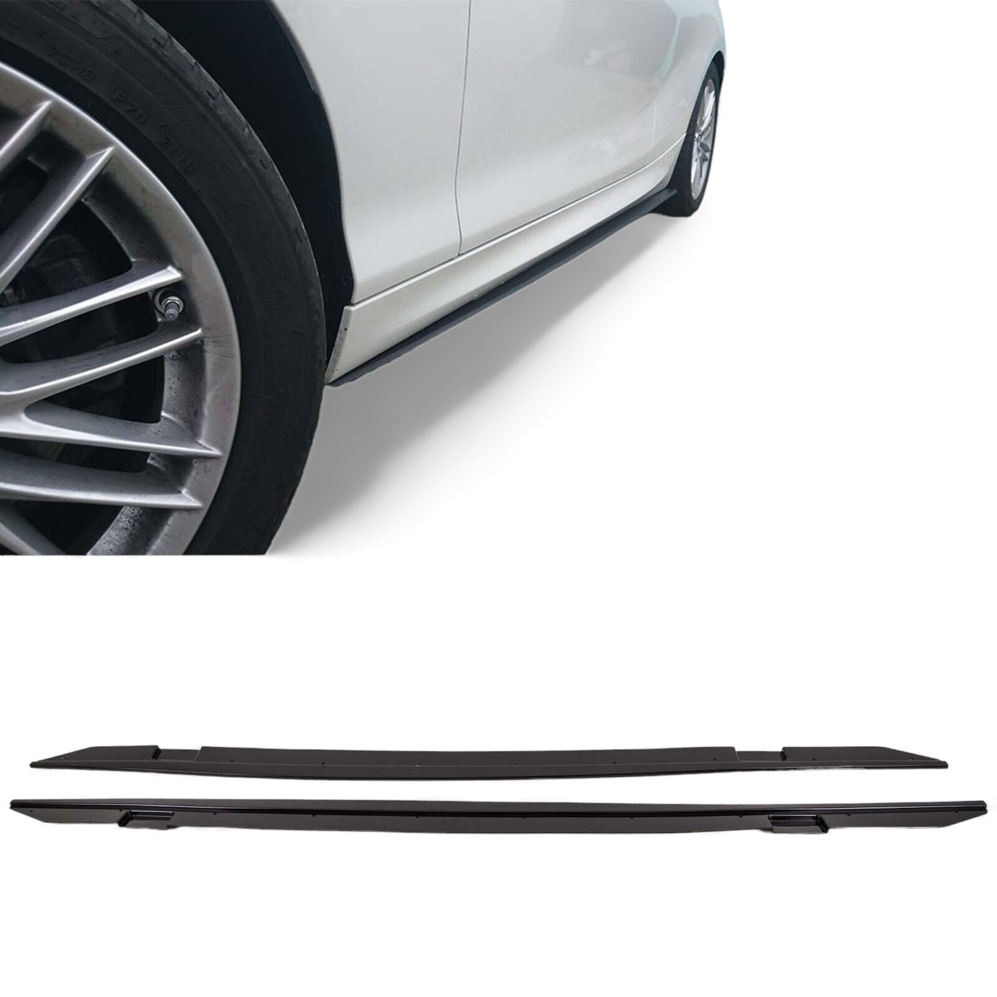 BMW 2 Series F22 Coupe Gloss Black Car Side Extension Blades | Auto Kits